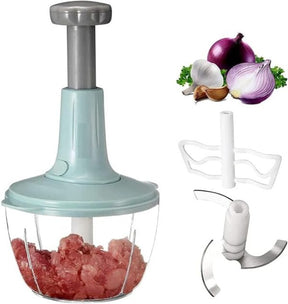 MANUAL HAND PUSH CHOPPER | MULTI-FUNTIONAL VEGETABLE MEAT GRINDER GRATER, CHOPPER (RANDOM COLOR)