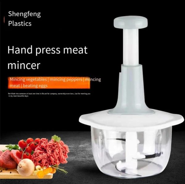 MANUAL HAND PUSH CHOPPER | MULTI-FUNTIONAL VEGETABLE MEAT GRINDER GRATER, CHOPPER (RANDOM COLOR)